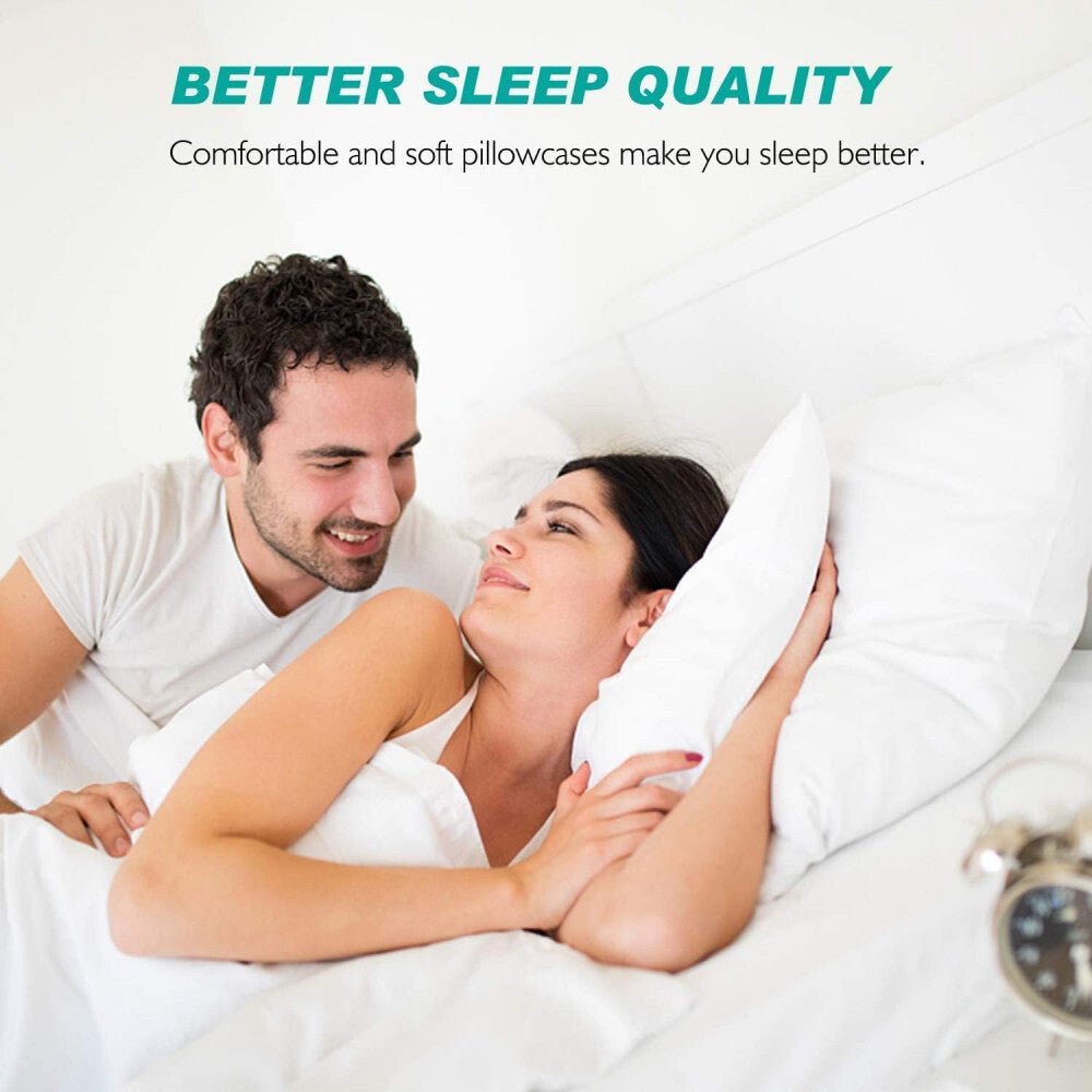 ADORIC Mikroszálas Párnahuzat 40×80 cm 2 db – Fehér - BShopyfehér párnahuzathálószoba kiegészítőmikroszálas párnahuzatX0010FZFHF_5