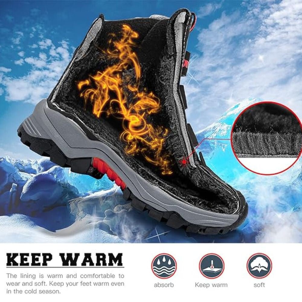 ASHION Téli Cipő 36 - os – Piros - Fekete, Meleg Bélelt Vízhatlan Csúszásmentes Gyerek Bakancs - BShopy36 - os gyerekcipőASHION gyerek cipőcipő iskolábaX001F7D0ED_3