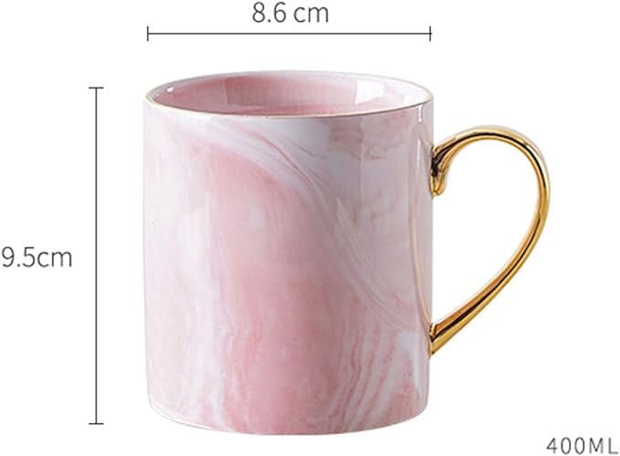 AVLUZ Kerámia Bögre (rózsaszín márvány) - BShopyEM2051_3