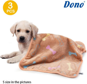 Dono Puha Pléd, Takaró Kutyáknak És Kisállatoknak 3db (Fehér,Szürke,Barna) L 105x72cm - BShopy