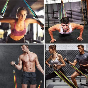 Fitbody 11 db - os Fitnesz Gumikötél Készlet – Színes - BShopy