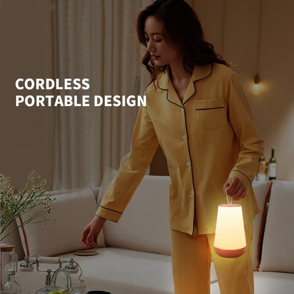 LED Éjszakai Lámpa - Faerezett Mintás, Meleg Fényű, Hálószobai Asztali Lámpa - BShopyX001S43197_6