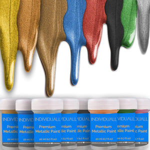 Metál Akrilfesték Szett (8x20 ml) – Fémes Hatású Festék Fa, Fém, Üveg és Vászon Felületekre - BShopy