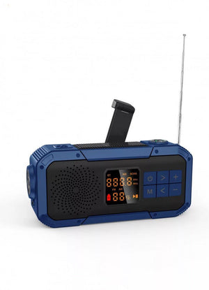 Multifunkciós Hordozható Rádió - Bluetooth, Powerbank, Napelemes, Vészlámpa - BShopy
