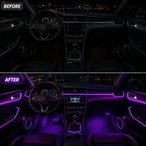 OneLED Autós LED Szál, Vágható LED Fény, USB Töltésű 2m-BShopy