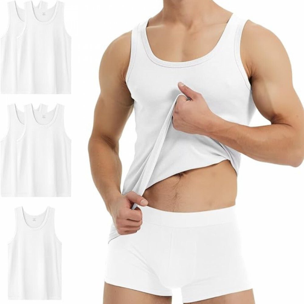 YouShow Férfi Sport Atléta, Trikó Szett S - es 5 db - os (Fehér) - BShopy5 db - os atlétatrikó csomagfehér atlétatrikóférfi trikóX001AZQWS1_0