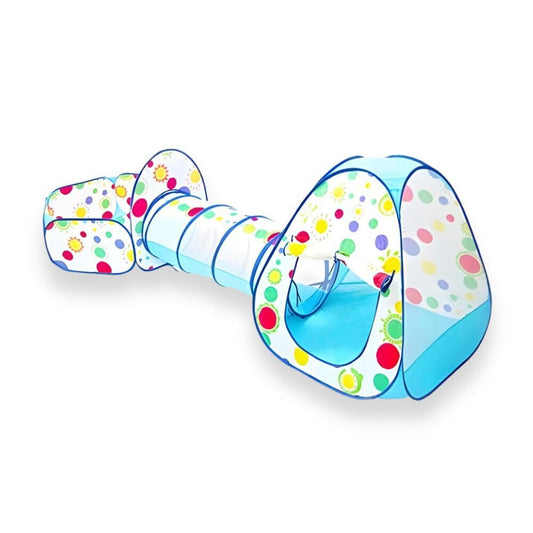 3 az 1 - ben Gyerek Játszósátor – Pöttyös és Napocska Mintával, Labdamedencével és Mászóalagúttal - BShopyajándék gyerekeknekbeltéri játszósátorgyerek játszósátorG5572 - SKUF92695_0