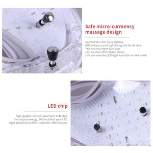 7 Színű LED arc - És Nyakmaszk, Fényterápiás Aknekezelő És Bőrfiatalító Eszköz - BShopy