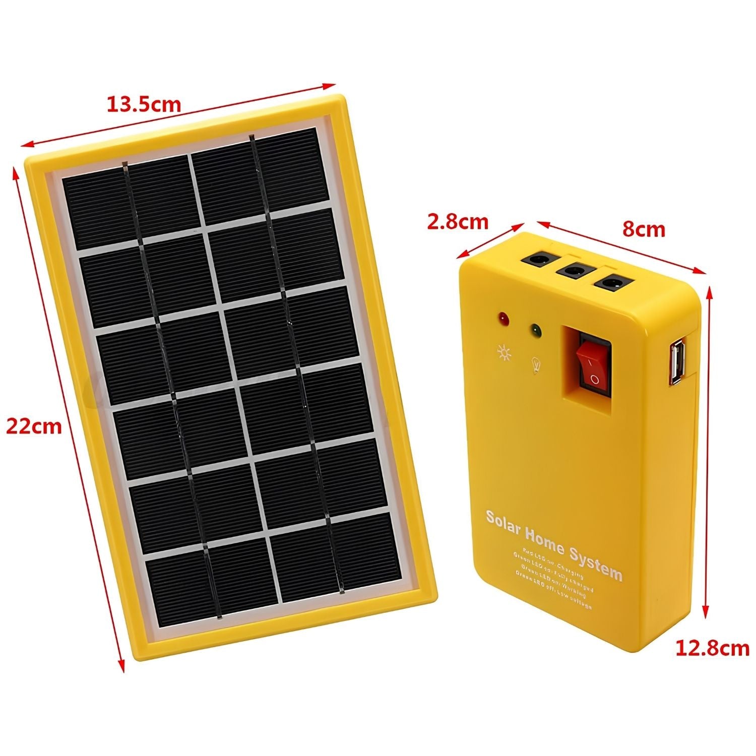 Napelemes Töltő 7V 3W Vezérlőkábellel - Hordozható Mini Solar Panel