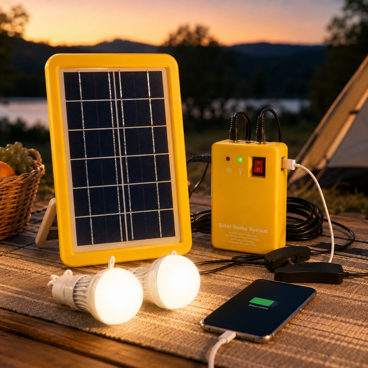 Napelemes Töltő 7V 3W Vezérlőkábellel - Hordozható Mini Solar Panel