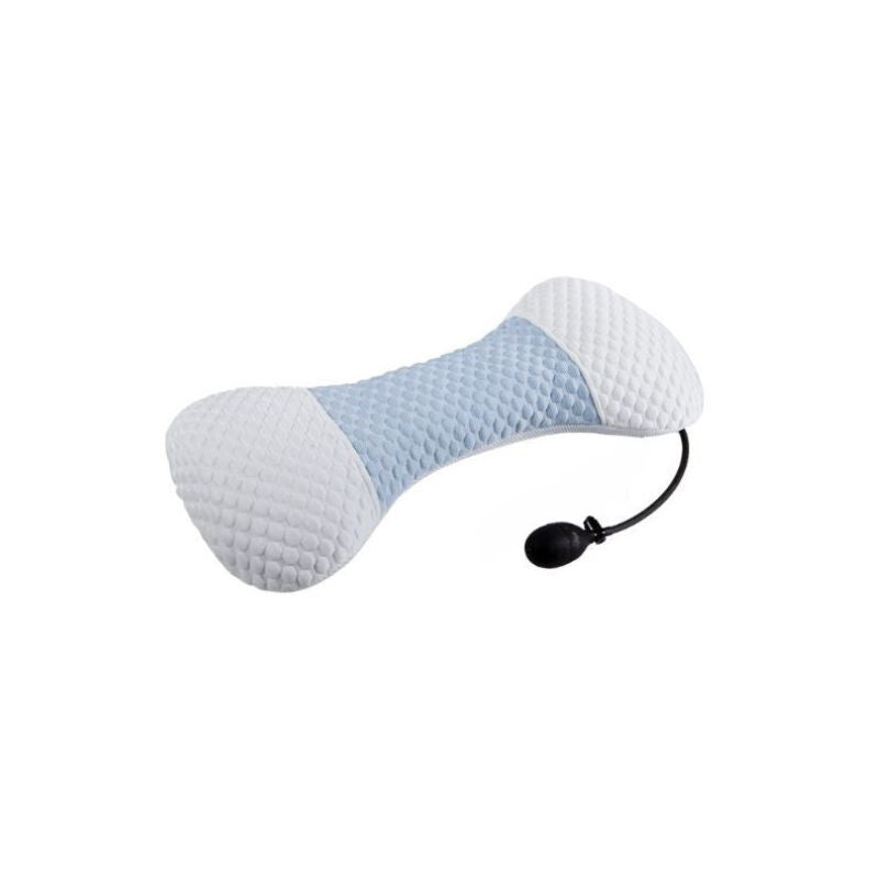 Blux Állítható Deréktámasz Párna Pumpával – Ortopéd Memóriahab, Világoskék - Fehér