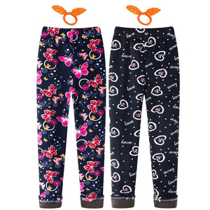 Adorel Téli Polár Gyermek Leggings Szett (2 db) – Pillangó és Szívecske Mintával - BShopy