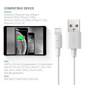 Amoner MFi Tanúsítvánnyal Rendelkező iPhone Gyorstöltő - 2 db 1 m - es USB Töltőkábel - BShopy