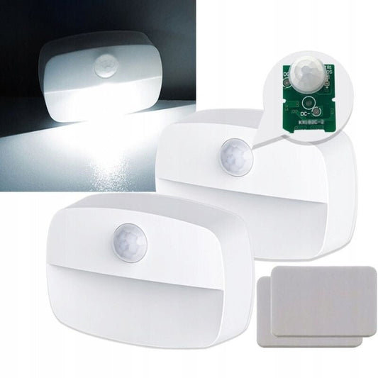 Ansal LED Mozgásérzékelős Éjszakai Lámpa - Vezeték Nélküli, Elemes Lépcsővilágítás - 2db - BShopyenergiatakarékos LED lámpaLED lámpa lépcsőreLED mozgásérzékelős lámpa06977547960477_0