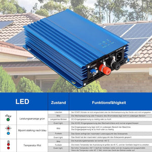ARCELI 500W MPPT 12V Napelemes Inverter - Mikro Inverter, PV Inverter - Kék - BShopy