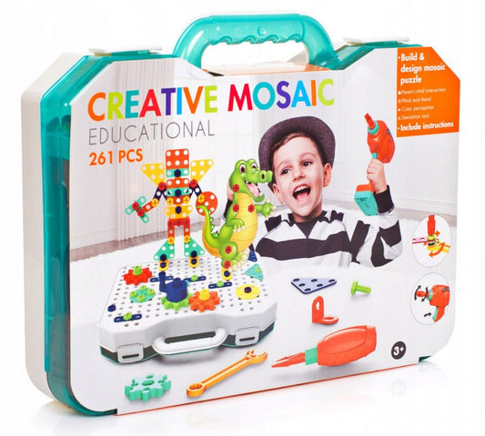 Arkmiido 3D Barkácsszett Kis Fúróval - Kreatív Építőjáték Gyerekeknek - BShopy3D barkácsszettArkmiido barkácskészletDIY barkácsszettX001AM4317_0