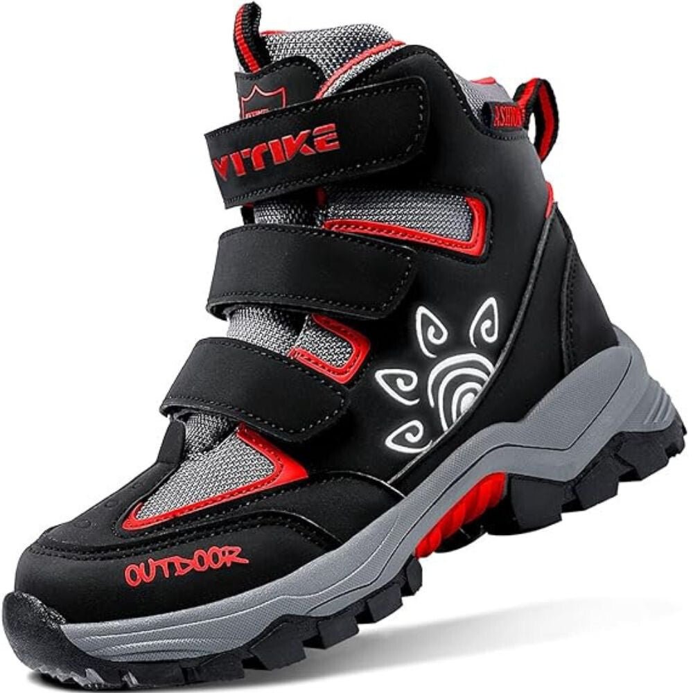 ASHION Téli Cipő 36 - os – Piros - Fekete, Meleg Bélelt Vízhatlan Csúszásmentes Gyerek Bakancs - BShopy36 - os gyerekcipőASHION gyerek cipőcipő iskolábaX001F7D0ED_0