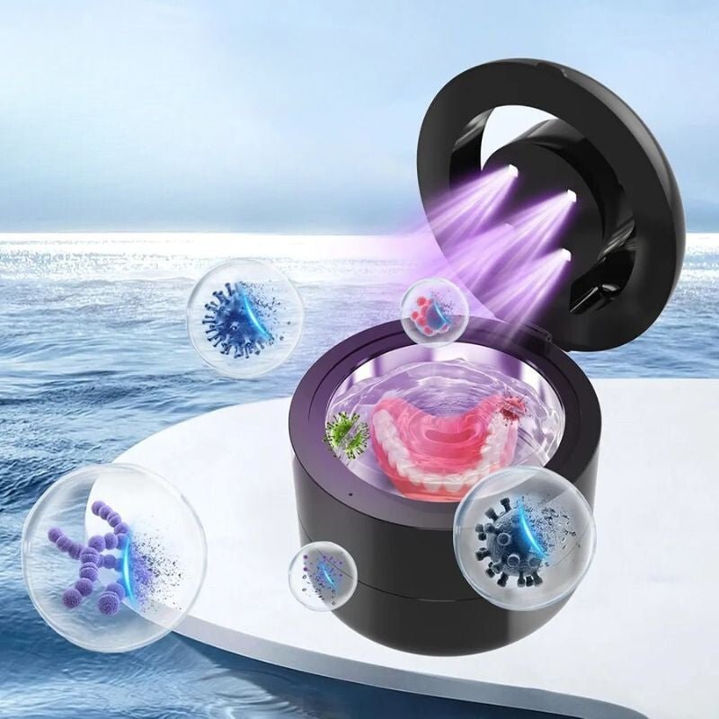 Automata Ultrahangos Tisztítógép UV - Fertőtlenítéssel – Ékszer, Fogsor és Fogászati Eszköz Tisztító, Otthoni Használatra - BShopy