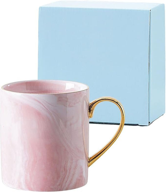 AVLUZ Kerámia Bögre (rózsaszín márvány) - BShopyEM2051_0