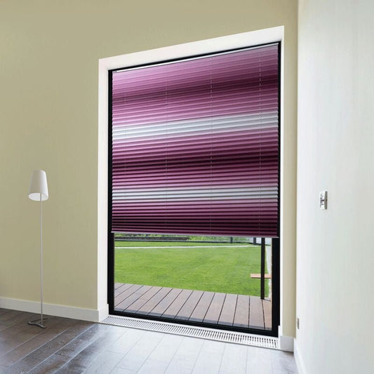 Blux Designer Sötétítő Roló 110x135 cm, Rózsaszín - Fehér Átmenettel - BShopy6971346198888_0