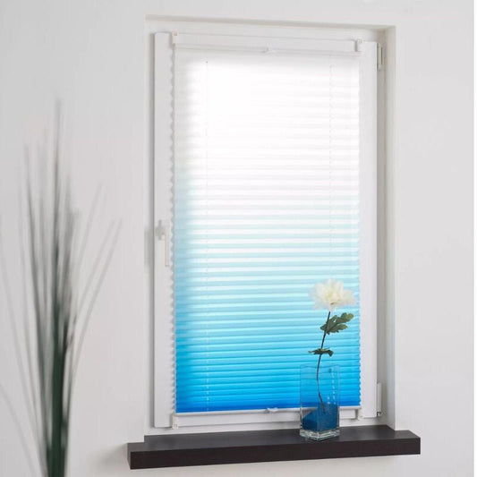 Blux Designer Sötétítő Roló 120 x 130 cm, Kék - Fehér - BShopy6952540691023_0