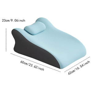 Blux Kényelmes Memóriahabos Pihenőpárna Hason Alváshoz – 42×60×23 cm - Világoskék-BShopy