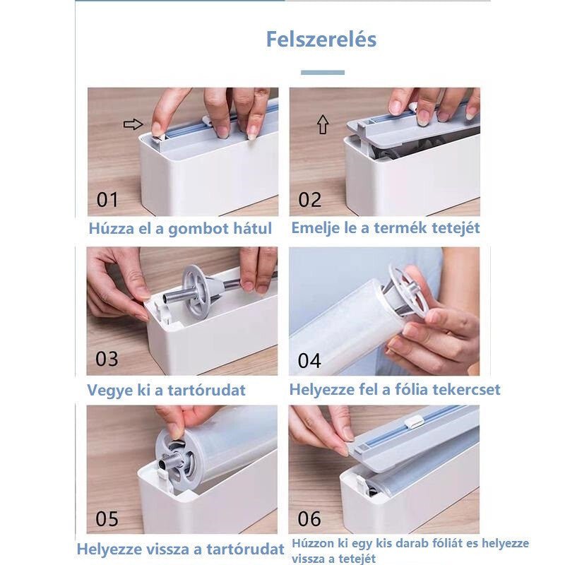 Blux Konyhai Fólia Vágó és Adagoló – Frissentartó Fólia és Alufólia Vágásához - BShopy