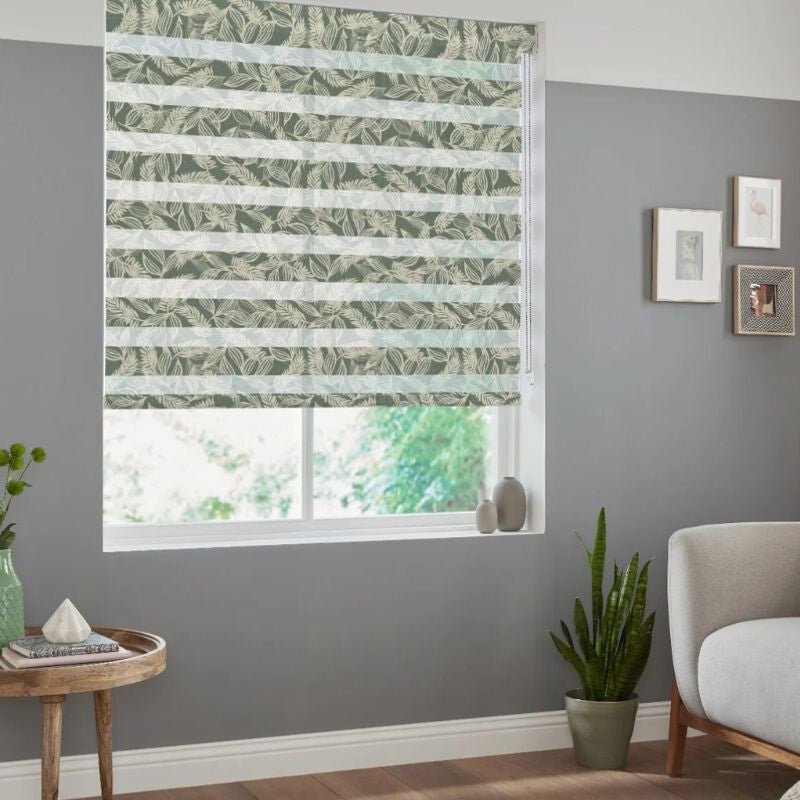 Blux Nappali és Éjszakai Roló 115,5 × 130 cm - Trópusi Zöld - BShopy