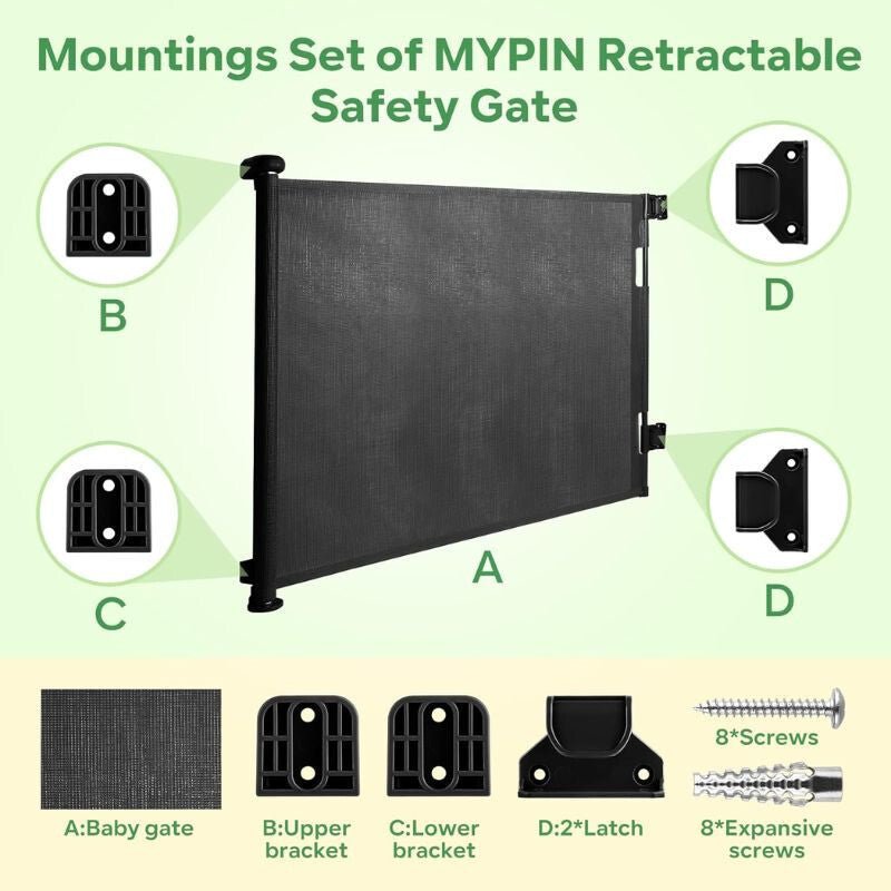 Blux Pótalkatrész Készlet Visszahúzható Babarácshoz - Fekete - BShopy