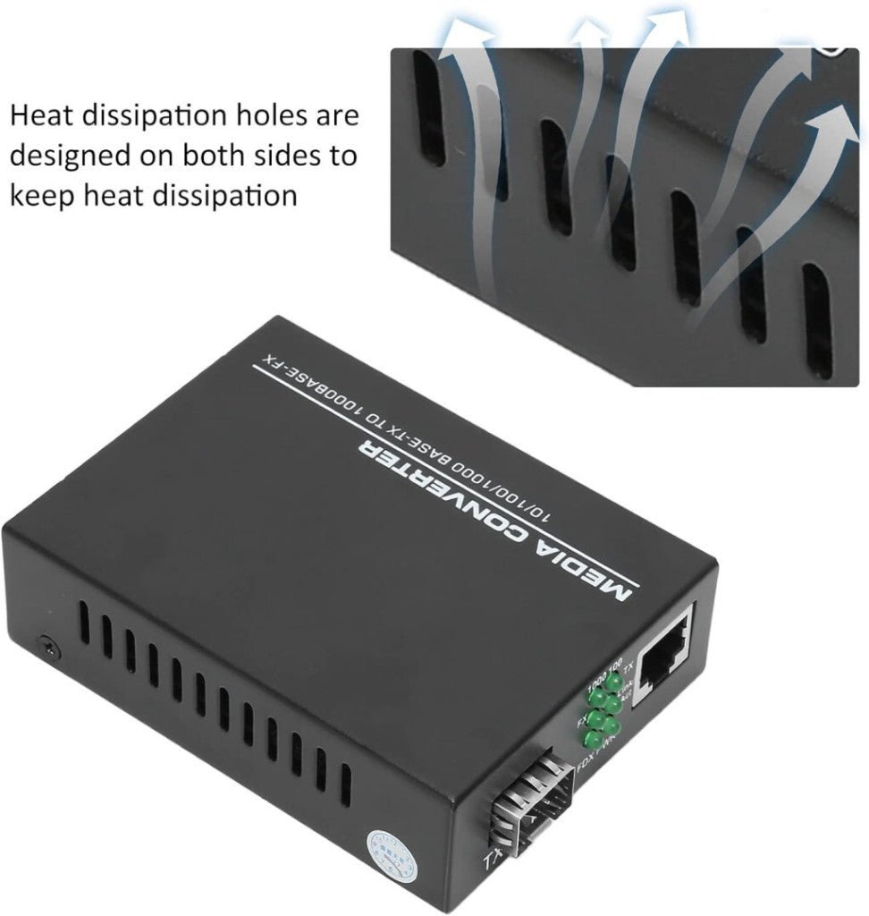 Bshopy SFP Media Converter - Gigabit Ethernet - SFP Optikai Átalakító - BShopy