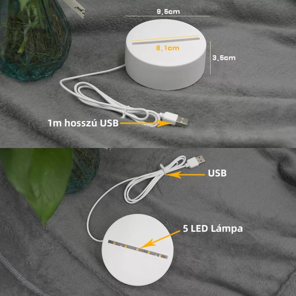 DreamLED Dekoratív LED Lámpa, 3D Szív Alakú Léggömbök - BShopy
