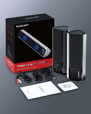 ELEGIANT SR400 Bluetooth, HiFi Sztereó USB - s PC Hangszórópár 2db/Csomag - BShopy