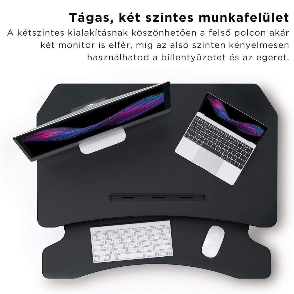 Elektromos Állítható Íróasztal – Automatikus Emeléssel és Billentyűzettartóval - BShopy