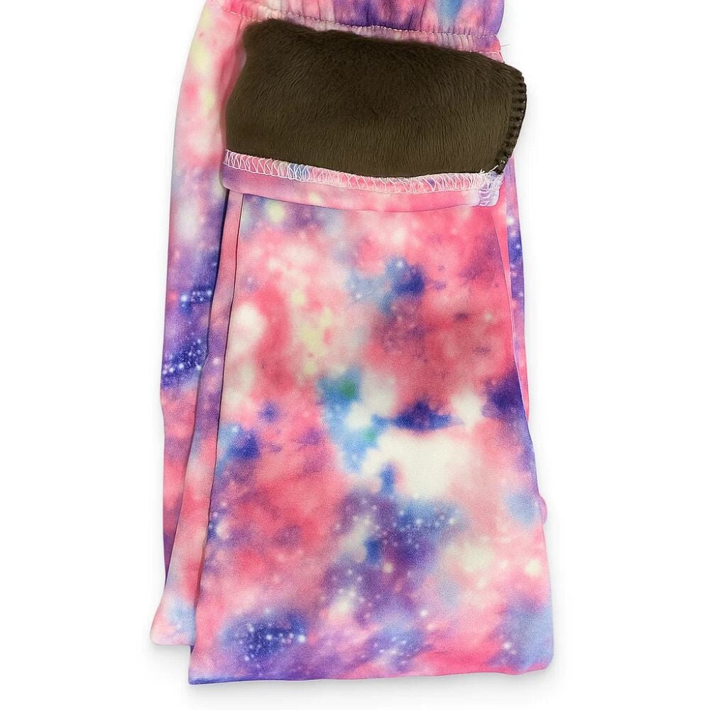 Galaxy Mintás Polárbéléses Téli Gyermek Leggings – 2 db Thermo Nadrág + 2 db Hajgumi (160) - BShopy