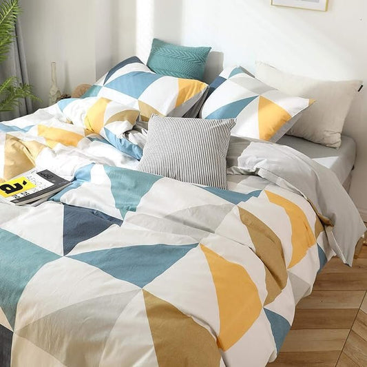 GETIYA Elegáns Ágyneműhuzat 200x155cm (Kék - Sárga) - BShopyX001FUUR8R_0