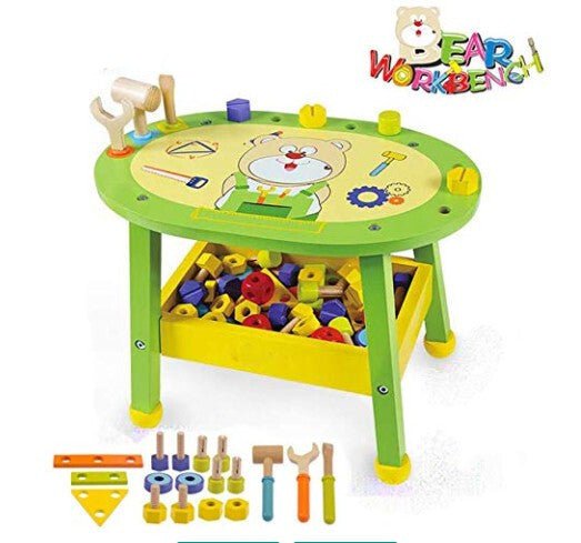Gyerek Barkács Asztalka Játékszett 57 Kiegészítővel - Szerszámos Fejlesztő Szerepjáték - BShopyX00144OUA5_0