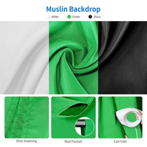 Hakutatz Proffeszionális Fotóstúdió Szett, Világítással és Háttérrendszerrel - BShopy