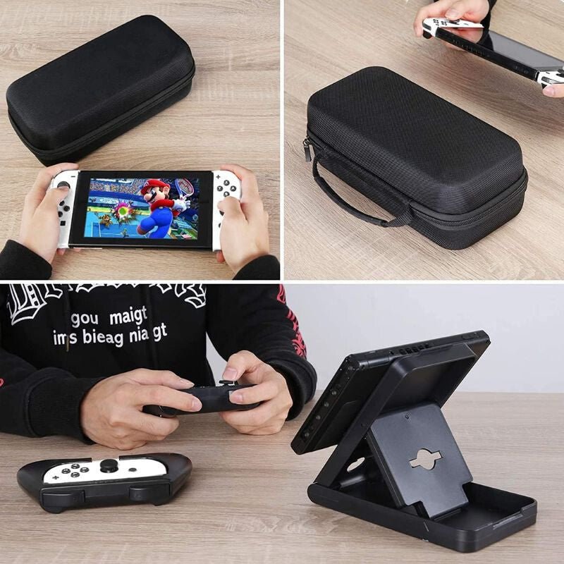 HEYSTOP Nintendo Switch Hordozható Tok - Fekete - BShopy