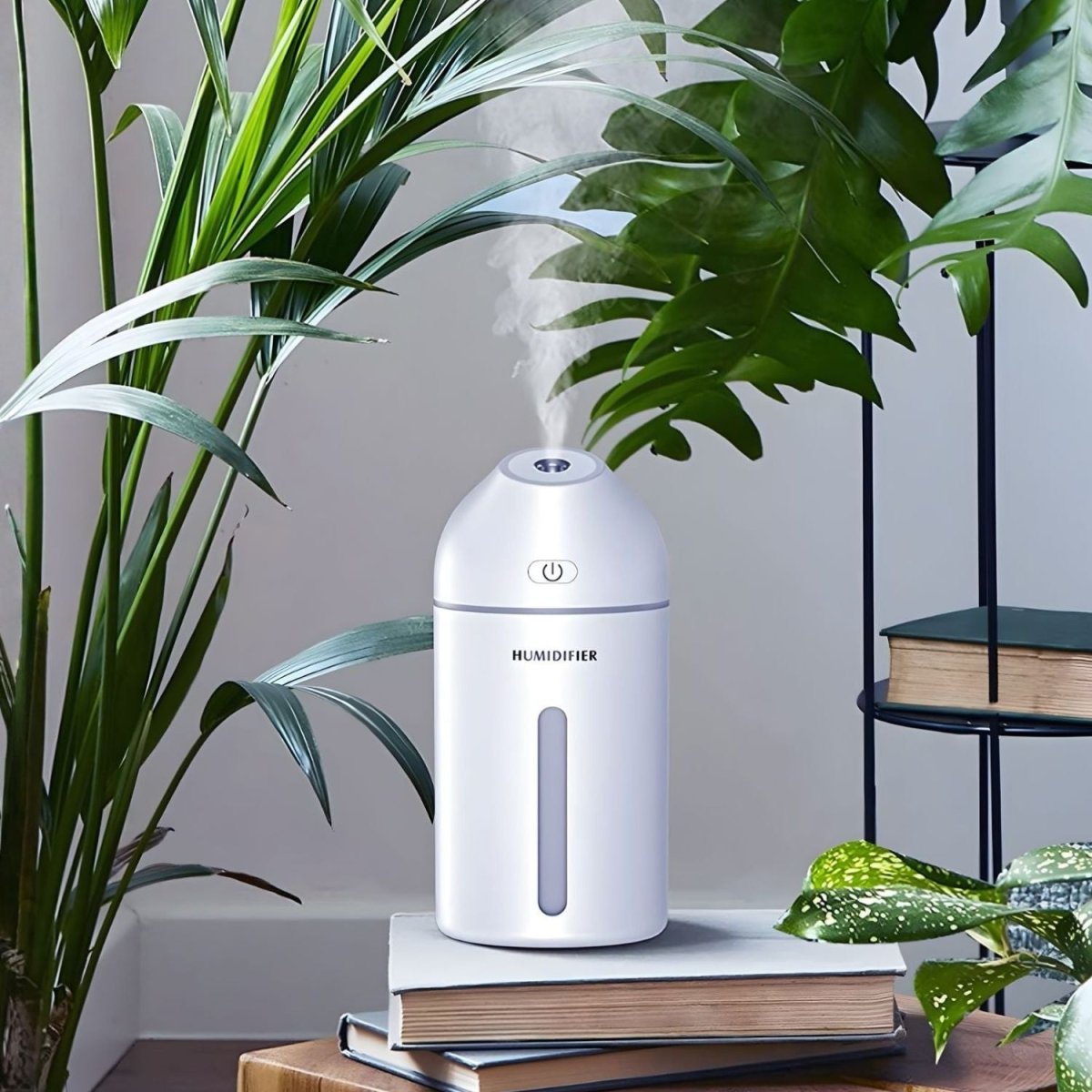 Homasy Hordozható Mini Párásító, 320 ml - es (Fehér) - BShopy