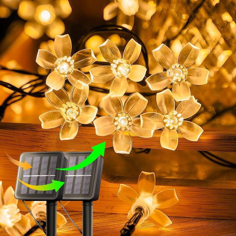 InnooTech LED Cseresznyevirág Fényfüzér – 5 m, Meleg Fehér Fény - BShopy