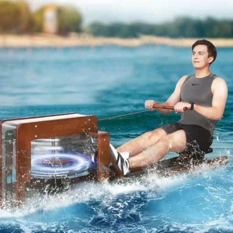 Joysong Prémium Fa Evezőgép Vízellenállásos Rendszerrel, Okos Funkciókkal és Kijelzővel - BShopy