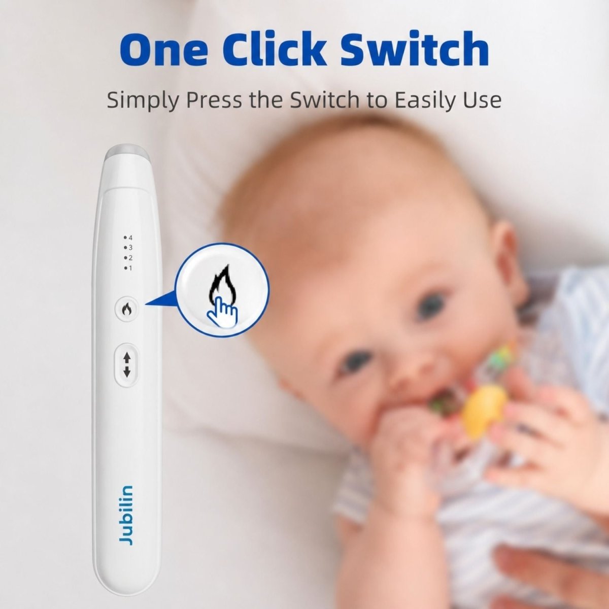Jubilin Elektromos Rovarcsípés Kezelő – 4 Hőmérsékleti Fokozattal, USB-C Tölthető, Rovarcsípések Enyhítésére-BShopy
