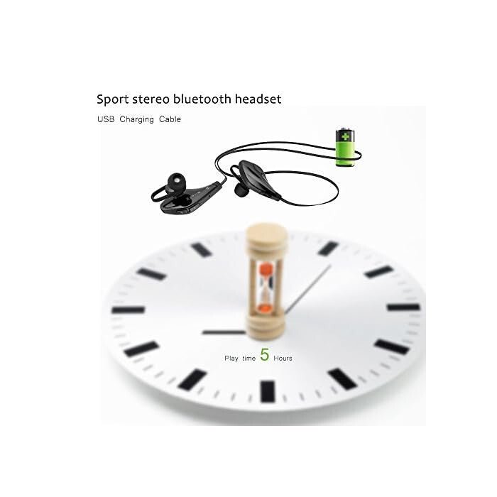 LaunchFort Bluetooth fejhallgatók, sportfülhallgatók, nagy hűségű hangzás (fekete) - BShopy