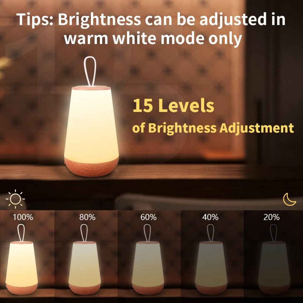 LED Éjszakai Lámpa - Faerezett Mintás, Meleg Fényű, Hálószobai Asztali Lámpa - BShopyX001S43197_5