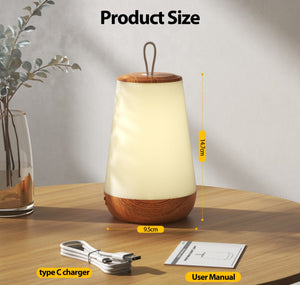 LED Éjszakai Lámpa - Faerezett Mintás, Meleg Fényű, Hálószobai Asztali Lámpa - BShopy