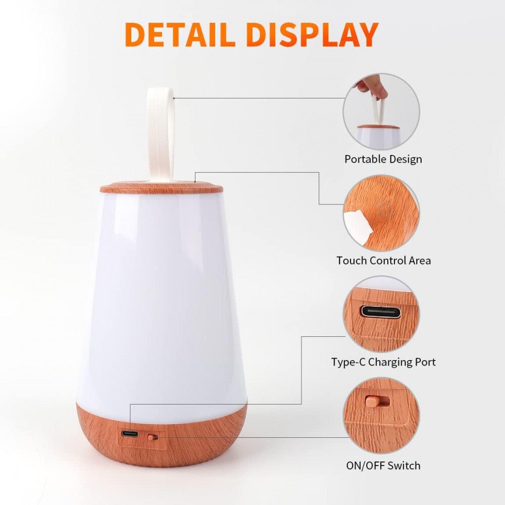 LED Éjszakai Lámpa - Faerezett Mintás, Meleg Fényű, Hálószobai Asztali Lámpa - BShopyX001S43197_1