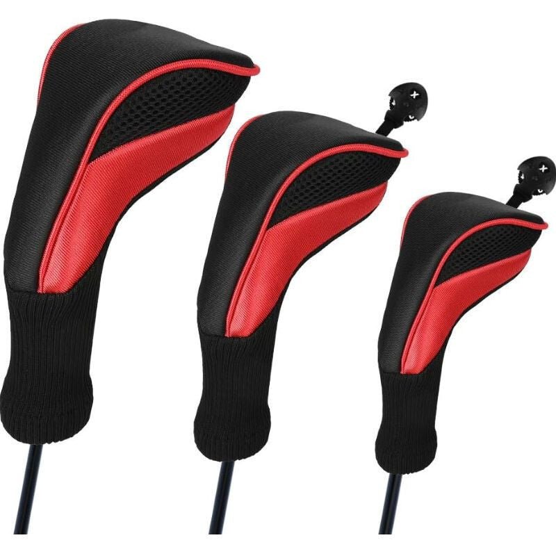 LZGOPE Golfütő Fejvédő Szett 3db (Piros) - BShopy