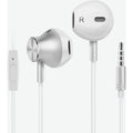 ME - 19 Vezetékes Fülhallgató Mikrofonnal - 3,5 mm Jack, Fehér, Telefonhoz és PC - hez - BShopy