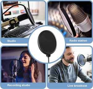 Mikrofon Popszűrő Blue Yeti és Más Mikrofonokhoz - Zajcsökkentő Szűrő - BShopy