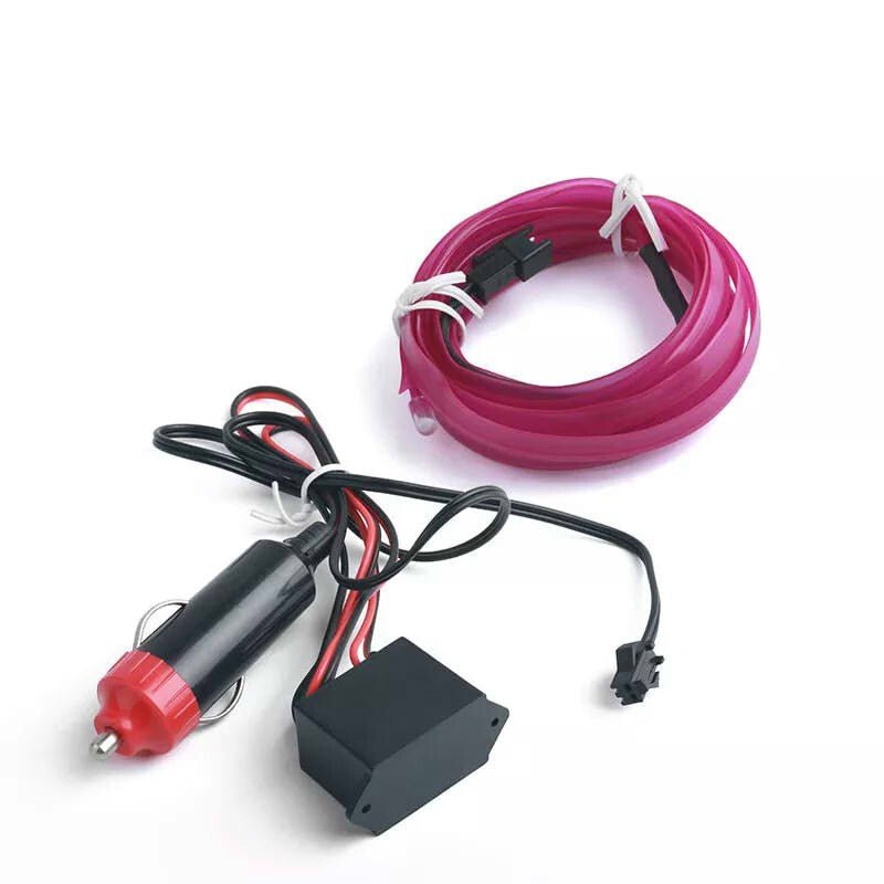OneLED Autós LED szál, vágható LED fény, Dekoratív fénycsík, Szivargyújtós Töltővel 2m (Lila) - BShopyCARLED006_0